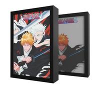 Grupo Erik Cuadro Bleach Manga - Marco Bleach con Luz Led, Decoracion Hogar Otaku | Lampara Escritorio - Regalo Merchandising Oficial : 3 Tonos de Luz y 5 Niveles de Brillo, 20x28cm