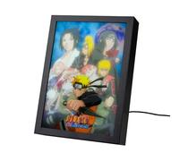 Grupo Erik Cuadro Shipudden Naruto Manga - Marco Naruto Accesorios Luz Led, Cuadros Decoracion Dormitorios|Lampara Escritorio - Regalo Naruto Merchandising : 3 Tonos de Luz y 5 Niveles Brillo, 20x28cm