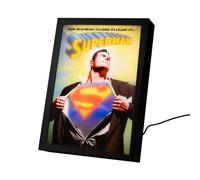 Grupo Erik Cuadro Superman Comic DC - Marco Regalo Friki Accesorios Luz Led