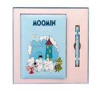 Grupo Erik Diario Personal A5 Moomin + Boli| Journaling Notebook - Cuaderno con Separadores; Tapa Dura y Acolchada con Marcapaginas y Bolsillo Interior, 192 págs | Regalo Niña 8 Años