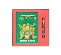 Grupo Erik Diario Personal A5 Punteado Tortugas Ninja + Boli | Journaling Notebook - Cuaderno con Separadores; Tapa Dura con Marcapaginas y Bolsillo Interior, 192 págs | Regalos Cumpleaños Niños