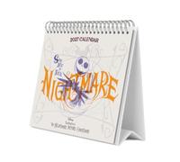 Grupo Erik Disney Pesadilla Antes de Navidad Calendario Sobremesa 2027 | Calendario Mesa, 19,5x16,5cm, Planificador Mensual, 12 Ilustraciones, 2 Formatos, Caja Protectora, En 6 Idiomas