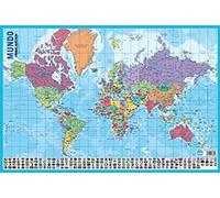 Grupo erik editores lamina didactica en portugues mapa do mundo