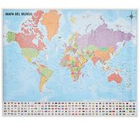 Grupo Erik Editores Mini póster Mapa del Mundo 40 x 50 150 gr