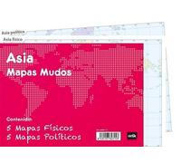 Grupo erik editores pack 10 mapas mudos asia politica fisica