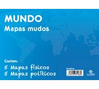 Grupo erik editores pack 10 mapas mudos en portugúes mundo politico f