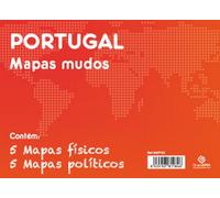 Grupo erik editores pack 10 mapas mudos en portugúes portugal politic