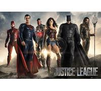 Grupo erik editores poster dc comics justice league movie all characte