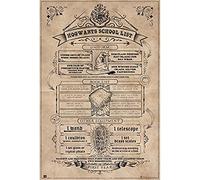 Grupo Erik Editores Poster Harry Potter Hogwarts School List