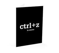 Grupo Erik Editores Tarjeta Felicitacion Ctrl+Z Lo Siento