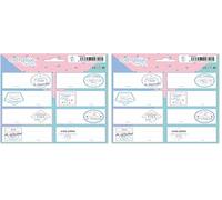 Grupo Erik ELE0257 Etiquetas adhesivas Amelie Pastel collection - Etiquetas para libros/Pegatinas nombre libros (Paquete de 2)