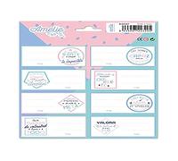 Grupo Erik ELE0257 Etiquetas adhesivas Amelie Pastel collection - Etiquetas para libros/Pegatinas nombre libros