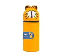 Grupo Erik Estuche Silicona Garfield - Estuche Escolar Extensible con Cremallera para niños y niñas | Potalápices Vertical pequeño Práctico para Materiales Escolares para la Vuelta al Cole
