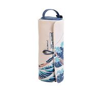 Grupo Erik Estuche escolar Hokusai | Estuche Enrollable Mujer de Tela para Universidad, Material escolar y papeleria: Con asa y Cremallera
