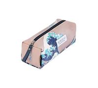 Grupo Erik Estuche Escolar Hokusai | Estuche grande mujer para Universidad, Ola Kanagawa, Material escolar y papeleria: Con Cremallera