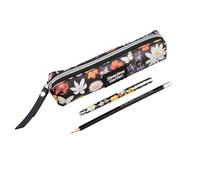 Grupo Erik Estuche Flores Sleepless Garden - Estuche Tela Estampado + Bolígrafo + Lápiz │ Estuches Escolares, Porta Lapiz Escolar (21 x 4,5X 4,5) | Regalo Original Mujer