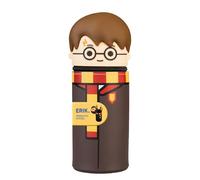 Estuche silicona Harry Potter - Estuche Escolar Extensible con cremallera para niños y niñas | Potalápices Vertical pequeño Práctico como Material escolar : Regalos Harry Potter Merchandising