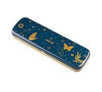 Grupo Erik Estuche metálico Escolar - Estuche pequeño Universidad Mujer : Incluye 12 lápices de Colores (21 x 8,5 x 2,5 cm)