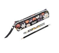 Grupo Erik Estuche Flores Sleepless Garden - Estuche Tela Estampado + Bolígrafo + Lápiz │ Estuches Escolares, Porta Lapiz Escolar (21 x 4,5X 4,5) | Regalo Original Mujer