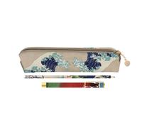 Grupo erik estuche pequeño hokusai con boligrafo y lápiz