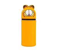 Grupo Erik Estuche Silicona Garfield - Estuche Escolar Extensible con Cremallera para niños y niñas | Potalápices Vertical pequeño Práctico para Materiales Escolares para la Vuelta al Cole