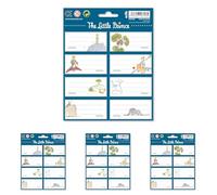 Grupo Erik Etiquetas adhesivas El Principito - Pegatinas libro nombres/Pack etiquetas escolares - Producto con licencia oficial, Pusheen Foodie Collection (Paquete de 4)
