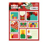 Grupo Erik Etiquetas adhesivas Navidad, Árbol de Navidad - Etiquetas regalo Navidad / 18 Etiquetas Navidad - Etiquetas regalo - Pegatinas navidad regalos