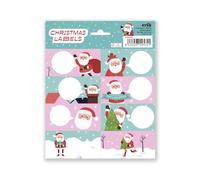 Grupo Erik Etiquetas adhesivas Navidad Papa Noel - Etiquetas regalo Navidad / 16 Etiquetas Navidad - Etiquetas regalo - Pegatinas navidad regalos