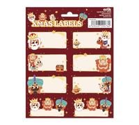 Grupo Erik Etiquetas adhesivas Navidad Reyes Magos - Etiquetas regalo Navidad / 16 Etiquetas Navidad - Etiquetas regalo - Pegatinas navidad regalos