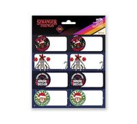 Grupo Erik Etiquetas adhesivas Navidad Stranger Things - Etiquetas regalo Navidad / 16 Etiquetas Navidad - Etiquetas regalo - Pegatinas navidad regalos