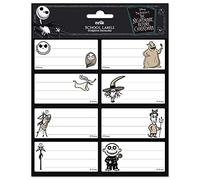 Grupo Erik Etiquetas adhesivas Pesadilla antes de navidad - Pegatinas libro nombres/Pack etiquetas escolares - Papeleria Disney - Vuelta al cole material escolar - Producto con licencia oficial
