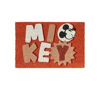 Grupo Erik Felpudo Disney Mickey, 100 Aniversario - Felpudo Entrada casa Antideslizante 40 x 60 cm - Alfombra Entrada casa Exterior Disney, Fabricado en Fibra de Coco - Productos con Licencia Oficial