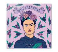 Grupo Erik Frida Kahlo Calendario 2027 Pared - Almanaque 16 Meses 30x30cm | Planificador Mensual, 12 Ilustraciones en Sobre Protector, En 6 Idiomas
