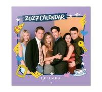 Grupo Erik Friends Calendario 2027 Pared - Almanaque 2027 30x30cm | Planificador Mensual, 12 Ilustraciones, Póster Incluido, Sobre Protector, Friends merchandising oficial