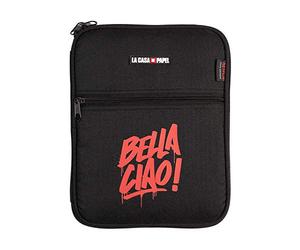 Grupo Erik FTGE002, Funda para Tablet La Casa de Papel, Negra, Producto Oficial Netflix Unisex Adulto, 22,5 x 29 x 2,5 cm