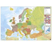 Grupo Erik GPE5442 Póster Mapa de Europa PT, Físico-Político, multicolor, 61 x 91,5 cm