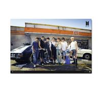 Grupo Erik GPE5590 Póster, Color Gas Station