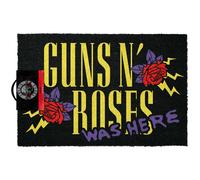 Erik Felpudo Guns N' Roses - Fibra de coco antideslizante, interior y exterior, impermeable 40x60 cm