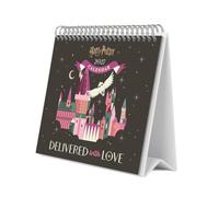 Grupo Erik Harry Potter Calendario Sobremesa 2027 - Calendario Mesa | 19,5x16,5cm, Planificador Mensual, 12 Ilustraciones, 2 Formatos, Caja Protectora, Harry Potter regalos
