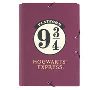 Grupo Erik Carpeta Escolar A4 Harry Potter - Carpeta solapas Tapa Dura Infantil con gomas | Material escolar para Vuelta al cole, Para Niños y niñas