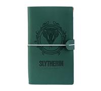 Grupo Erik Harry Potter Cuaderno de viaje - Regalos Harry Potter Slytherin | Harry potter merchandising Oficial: Diario de viaje Recargable, Travel Journal Cuero sintético, Libreta pequeña (19,6x12 cm)