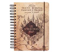 Grupo Erik Harry Potter Libreta A5 Mapa del Merodeador | Cuaderno A5 punteado con Anillas de Tapa dura, Harry potter merchandising Oficial, Material escolar, 180 págs