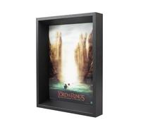 Cuadro El Señor de los Anillos Argonath 3D - Poster El señor de los Anillos con Marco 22,7x30cm - Los Anillos de Poder Lord of The Rings - El Señor de los Anillos Merchandising Oficial