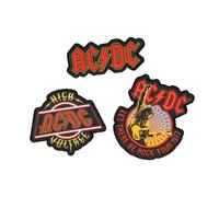Grupo Erik Iron On Patches for Clothing - AC/DC Merchandise 3 Sew On Patches f