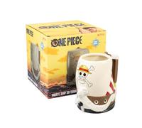 Grupo Erik Jarra de Cerveza One Piece manga - Taza One Piece Figura barco | Regalos para Fans del Manga y Anime | Merchandising Oficial | Tazas Originales para Desayuno (750ml)