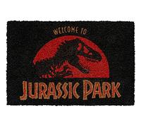 Erik Felpudo Welcome to Jurassic Park Logo – Fibra de coco antideslizante e impermeable 60x40 cm