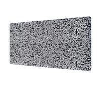 Grupo Erik Keith Haring Alfombrilla Escritorio XXL - Protector Escritorio | Alfombrilla ratón XXL negra, Mousepad, Merchandising Oficial, Impermeable y Antideslizante (80X35 cm)