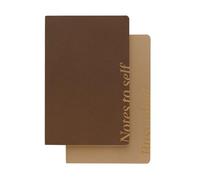 Kokonote Pack Libretas A5 Almond Moncha - 2 Cuadernos A5: Libreta A5 hojas blancas + Cuaderno A5 punteado | Libretas bonitas : Papeleria bonita Basic Studio - Material escolar Aesthetic