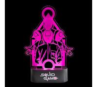 Grupo Erik Lampara Squid Game luz LED escritorio - Decoracion gamer Juego del Calamar - Regalo adolescente chico | Lampara de mesita de noche MULTICOLOR - Decoracion habitacion juvenil