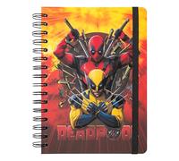 Grupo Erik Libreta A5 Marvel Deadpool - Cuaderno a5 punteado (Notebook) | Bullet Jornal A5 - Libreta de puntos anillas de Tapa dura, 180 págs
